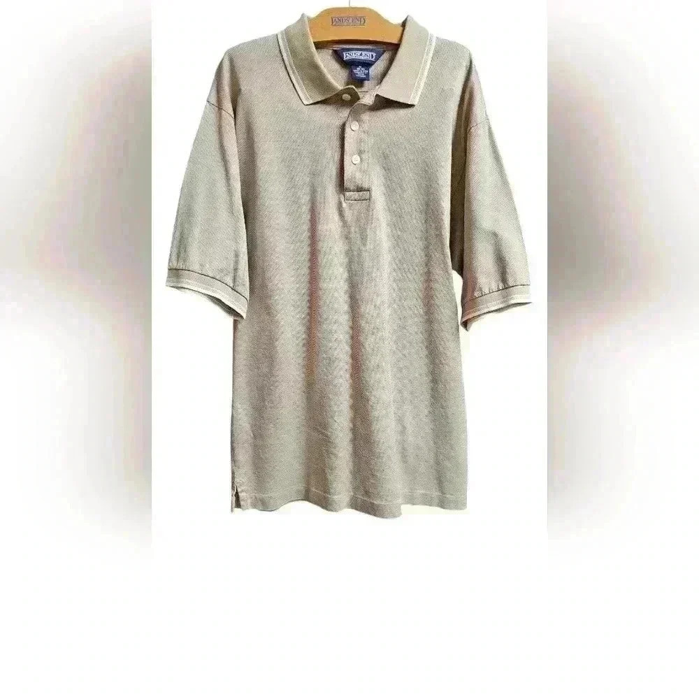 Lands' End Men's 100% Cotton Polo‎ Size M 38-40